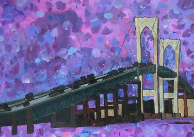 Purple Pell Bridge 18 x 36